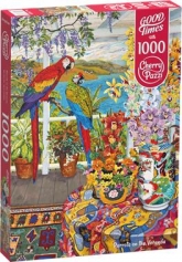 Puzzle 1000 CherryPazzi Parrots on the Veranda 30639 -  | mała okładka