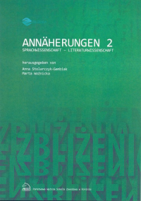 Annäherungen 2 Sprachwissenschaft - Literaturwissenschaft -  | mała okładka
