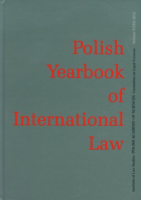 Polish Yearbook of International Law -  | mała okładka