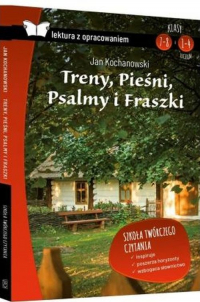 Treny Pieśni Psalmy i Fraszki Lektura z opracowaniem - Jan Kochanowski | mała okładka