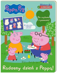 Peppa Pig Historyjki od linijki Radosny dzień z Peppą! - Opracowanie Zbiorowe | mała okładka