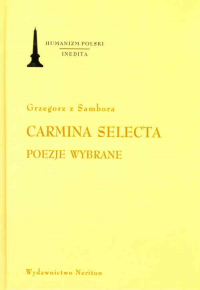 Carmina Selecta Poezje wybrane -  | mała okładka