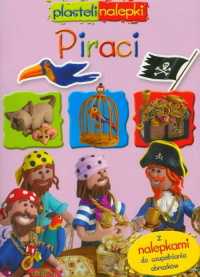 Piraci Plastelinalepki Z nalepkami do uzupełniania obrazków - Grez Marcela, Martin Manuela | mała okładka