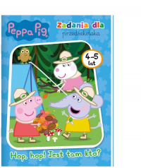 Peppa Pig Zadania dla przedszkolaka Hop. hop! Jest tam kto? -  | mała okładka