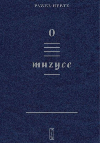 O muzyce - Paweł  Hertz | mała okładka