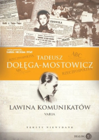 Lawina komunikatów Varia - Dołęga-Mostowicz Tadeusz | mała okładka