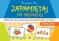 Zapamiętaj jak najwięcej Poziom łatwy Materiały do ćwiczenia koncentracji i pamięci - Magdalena Hinz | mała okładka