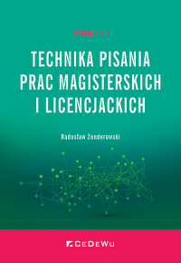 Technika pisania prac magisterskich i licencjackich - Radosław Zenderowski | mała okładka