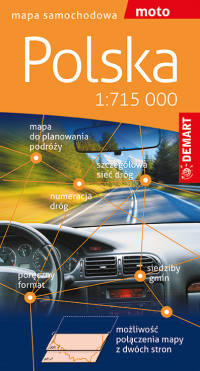 Polska. Mapa samochodowa 1 : 715 000 -  | mała okładka
