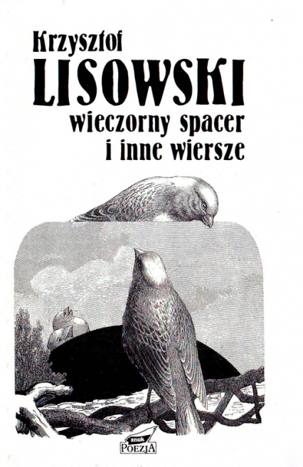 Wieczorny spacer i inne wiersze - Krzysztof Lisowski  | okładka