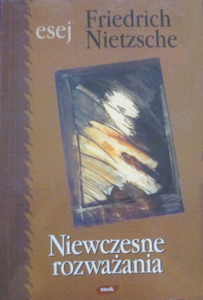 Niewczesne rozważania - Fryderyk Nietzsche  | okładka