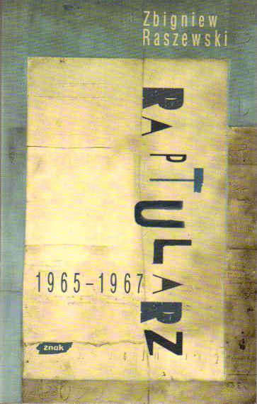 Raptularz 1965-1967 - Zbigniew Raszewski  | okładka